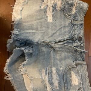 American Eagle Outfitters Light Blue Denim Shorts